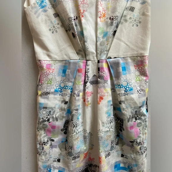 Preen by Thornton Bergazzi Designer multicoloured pattern Dress Sz M - Picture 4 of 14